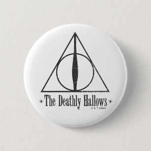 Badge Rond 5 Cm Harry Potter   The Deathly Hallows Emblem
