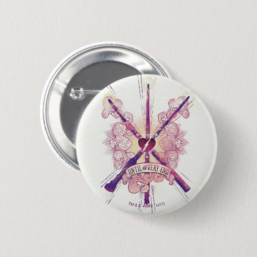 Badge Rond 5 Cm Harry Potter | Until The Very (Devant & derrière)