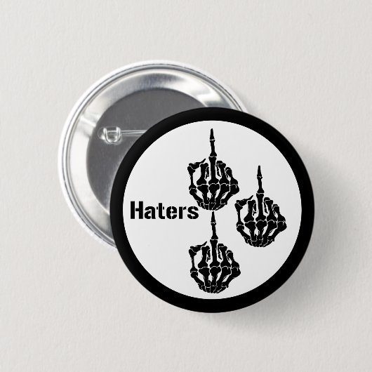 BADGE ROND 5 CM HATERS (Devant & derrière)