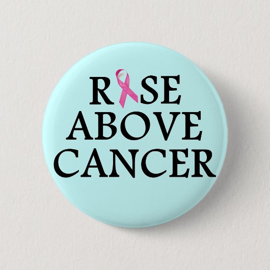 Badge Rond 5 Cm Hausse au-dessus de Cancer (Devant)