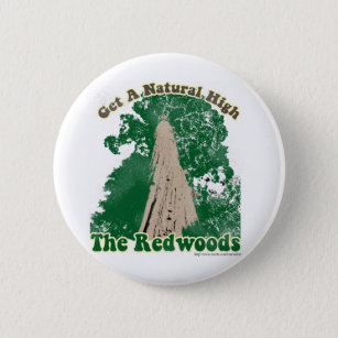Badge Rond 5 Cm Haut naturel de Redwood