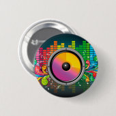 Badge Rond 5 Cm Haut-parleur (Devant & derrière)