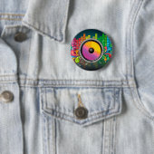 Badge Rond 5 Cm Haut-parleur (En situation)