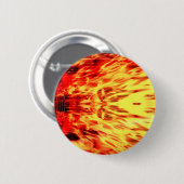 Badge Rond 5 Cm Haut-parleur musical avec flammes (Devant & derrière)