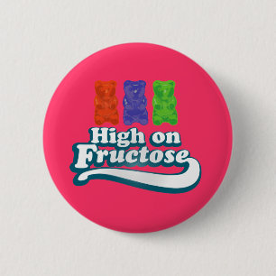 Badge Rond 5 Cm Haute sur le fructose