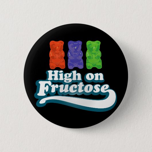 Badge Rond 5 Cm Haute sur le fructose (Devant)