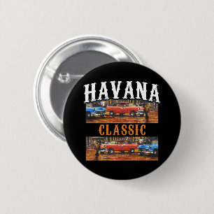 Badge Rond 5 Cm Havana Classic - Cubain Vintage Car Art