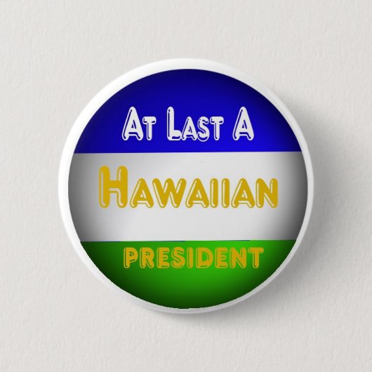 Badge Rond 5 Cm Hawaïen (Devant)