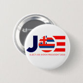 Badge Rond 5 Cm Hawaii pour Joe 2020 (Devant & derrière)
