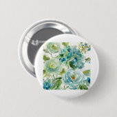 Badge Rond 5 Cm HAZ06 aquarelle fraîche Floral.tif (Devant & derrière)