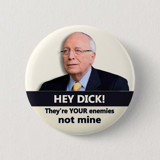 Badge Rond 5 Cm Hé Dick ! (Devant)