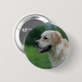 Badge Rond 5 Cm Headshot 2 2 de golden retriever (Devant & derrière)