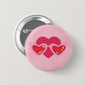 Badge Rond 5 Cm Heart (Devant & derrière)