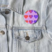 Badge Rond 5 Cm Heart Pin (En situation)