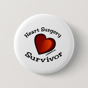 Badge Rond 5 Cm Heart Surgery Survivor