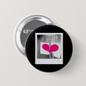 Badge Rond 5 Cm Hearted cassé (Devant & derrière)