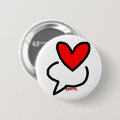 Badge Rond 5 Cm &hearts. Bouton de bulle (Devant & derrière)
