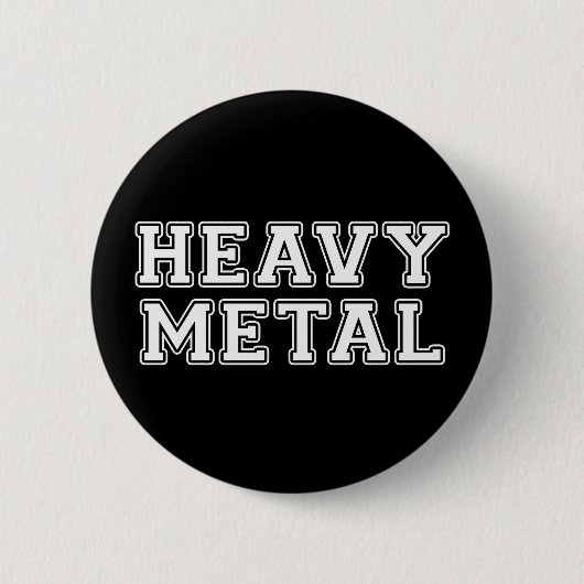 Badge Rond 5 Cm Heavy metal (Devant)