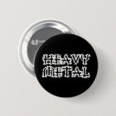 Badge Rond 5 Cm Heavy metal (Devant & derrière)