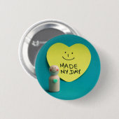 Badge Rond 5 Cm Hecho el día (Devant & derrière)