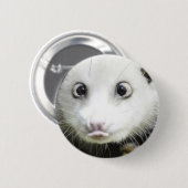 Badge Rond 5 Cm Heidi L'Opossum Osé À Croix (Devant & derrière)