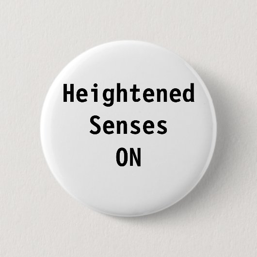 Badge Rond 5 Cm HeightenedSensesON (Devant)