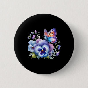 Badge Rond 5 Cm Heimerheimer Viola Floral Pansy Dementi Heimerheim