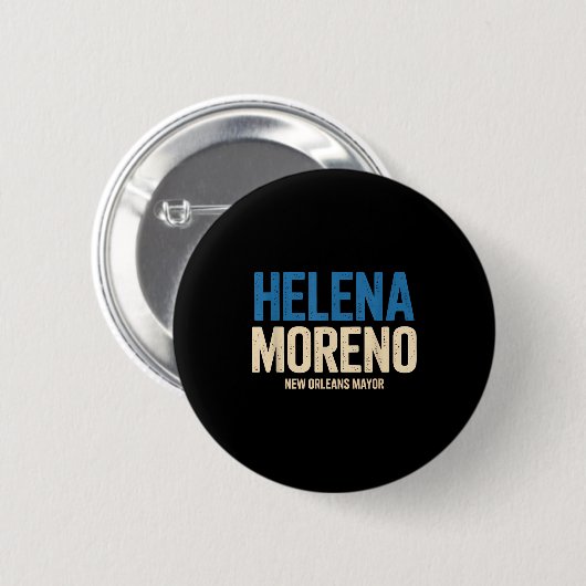 Badge Rond 5 Cm Helena Moreno New Orleans Mayor (Devant & derrière)