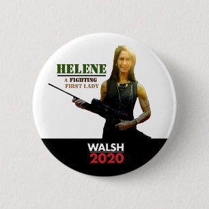 Badge Rond 5 Cm Helene Miller Walsh, Première Dame