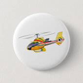 Badge Rond 5 Cm Hélicoptère de dessin (Devant)