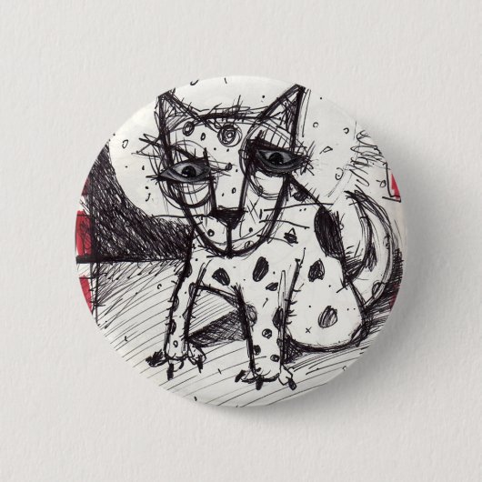 Badge Rond 5 Cm hellhound (Devant)