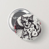 Badge Rond 5 Cm hellhound (Devant & derrière)