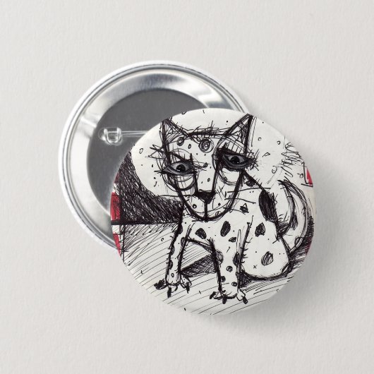 Badge Rond 5 Cm hellhound (Devant & derrière)