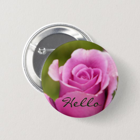 Badge Rond 5 Cm Hello_Button (Devant & derrière)