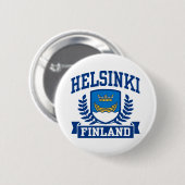 Badge Rond 5 Cm Helsinki Finlande (Devant & derrière)