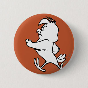 Badge Rond 5 Cm Henery Hawk Walking
