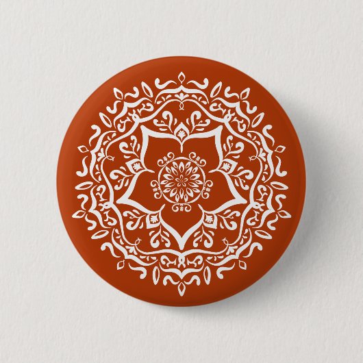 Badge Rond 5 Cm Henna Mandala (Devant)