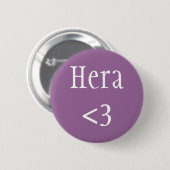 Badge Rond 5 Cm Hera <3 déesse grecque (Devant & derrière)