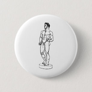 Badge Rond 5 Cm heracles, hercules, mythologie, grec, atalanta, fa
