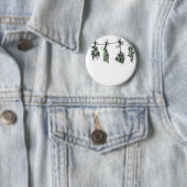 Badge Rond 5 Cm Herbes du jardin (En situation)