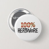 Badge Rond 5 Cm Herbivore 100 pour cent (Devant & derrière)