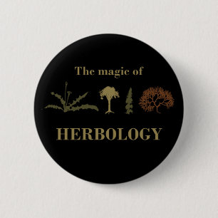 Badge Rond 5 Cm Herbologie herboriste herboriste