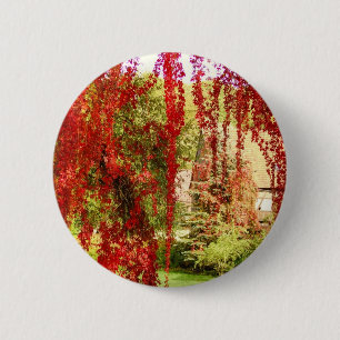 Badge Rond 5 Cm Herbst / Automne