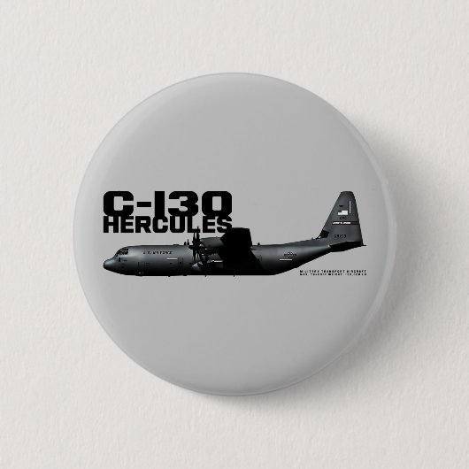Badge Rond 5 Cm Hercules C-130 (Devant)