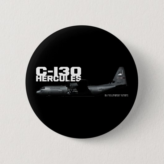 Badge Rond 5 Cm Hercules C-130 (Devant)