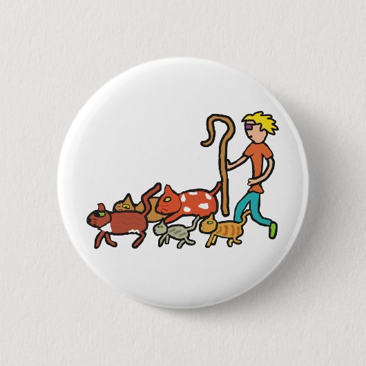 Badge Rond 5 Cm Herding Cats (Devant)