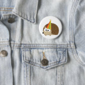 Badge Rond 5 Cm Hérisson du parti (En situation)