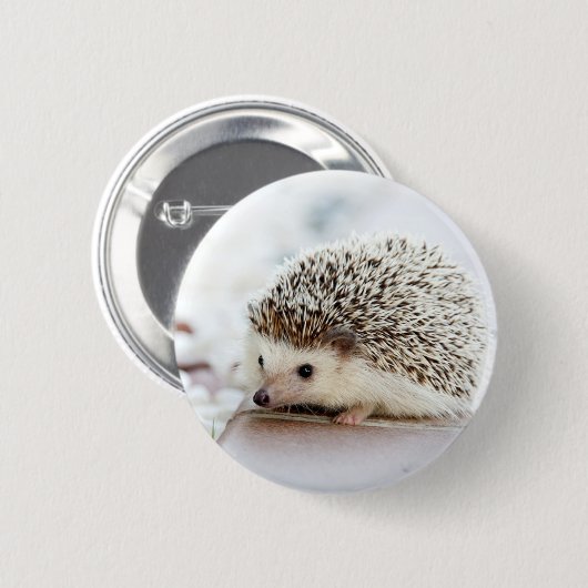 Badge Rond 5 Cm Hérisson mignon de bébé (Devant & derrière)
