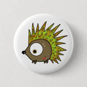 Badge Rond 5 Cm Hérisson punk (Devant)