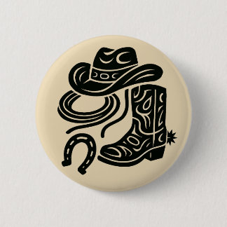 Badge Rond 5 Cm Héritage en Cuir